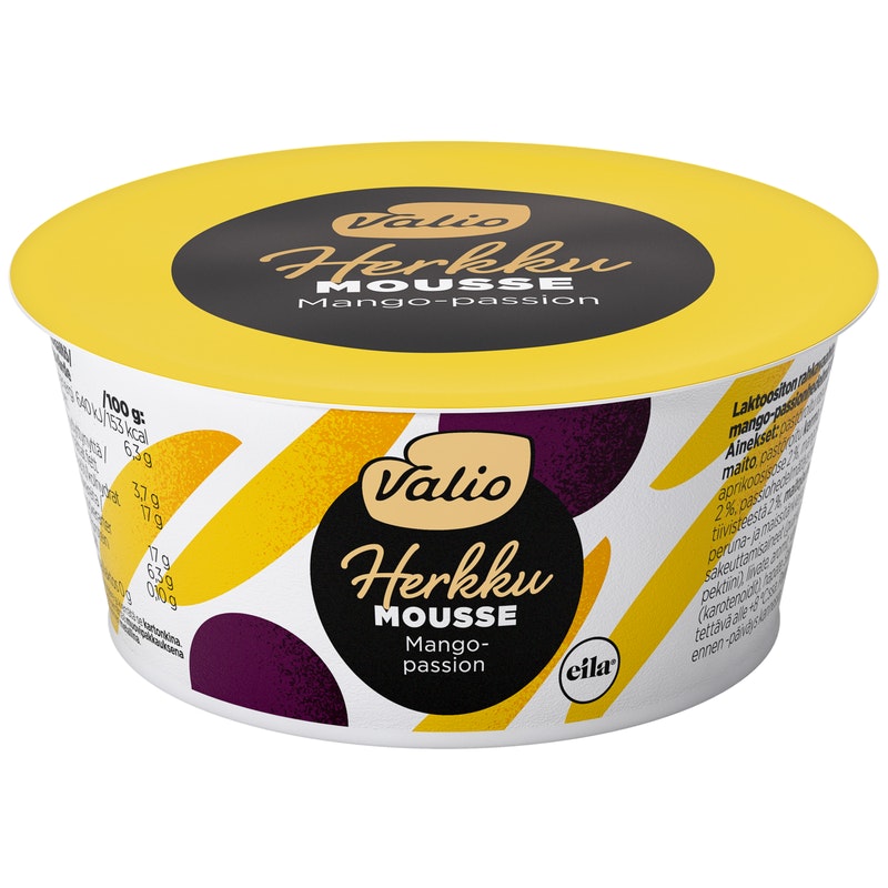 Valio Herkku mousse 100g mango-passion laktoositon - Saariston Puoti