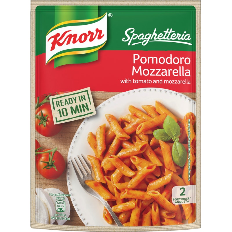 Knorr Spaghetteria Pomodoro Mozzarella pasta ateria-ainekset 163 g -  Saariston Puoti